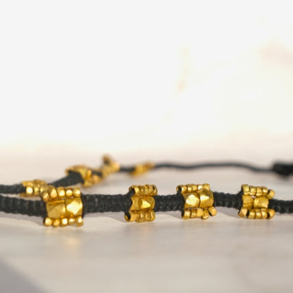 Handmade Dhokra brass necklace tribal jewelry Odisha