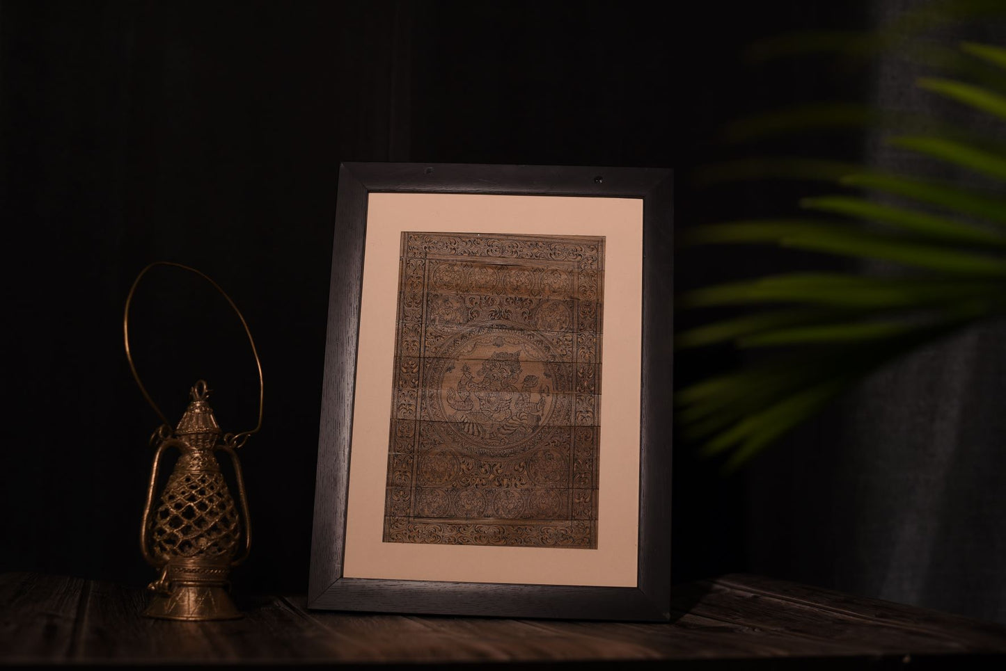 Palm Leaf Etching - Siddhi Vinayak Ganesh By Bibhu Maharana