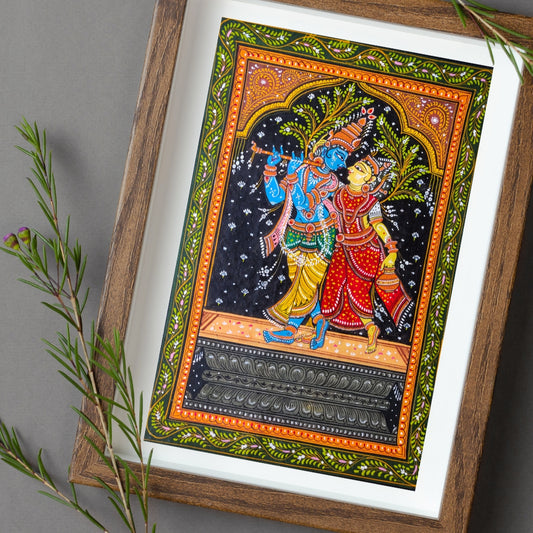 Pattachitra - Radha Krishna By Bibhu Mahrana