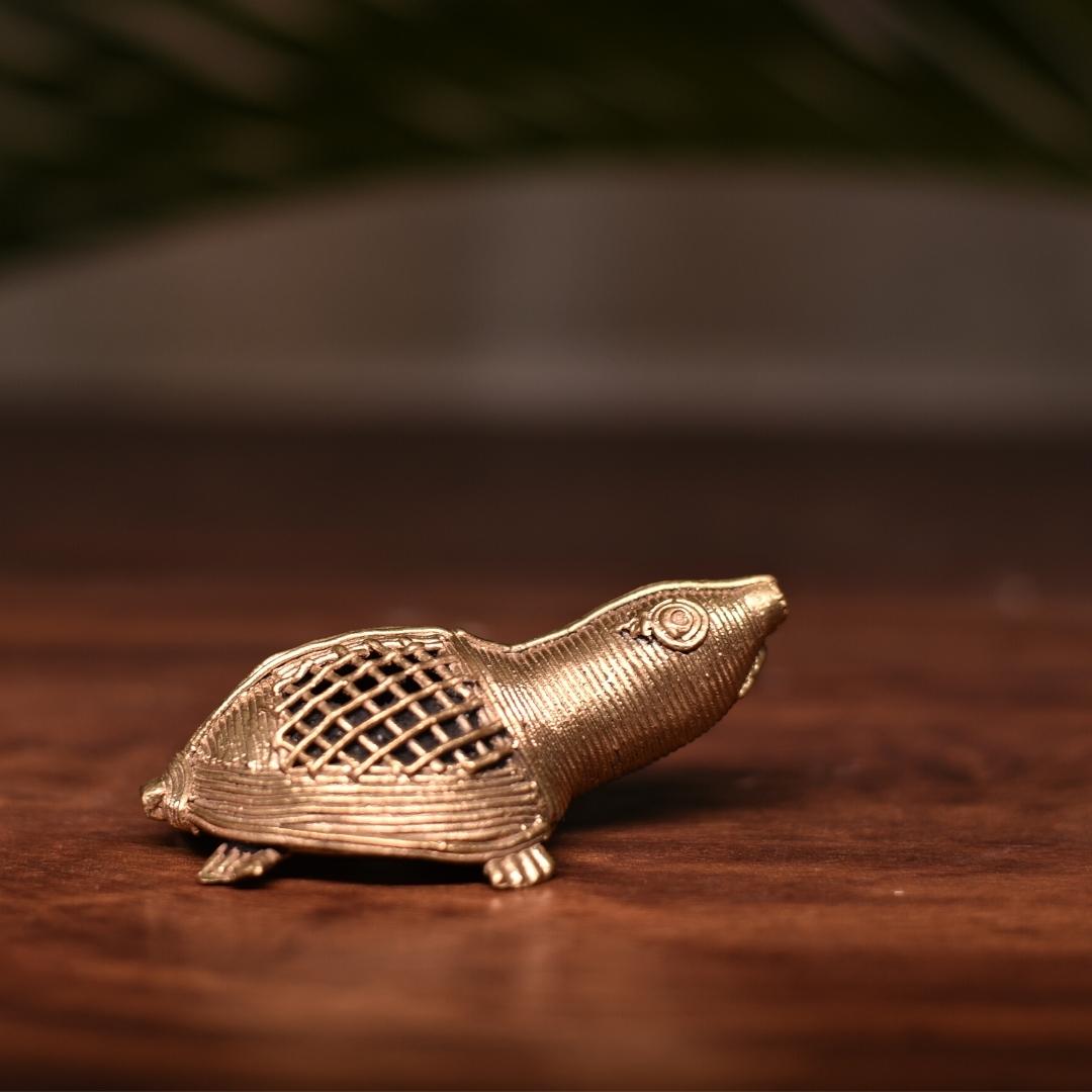 Dhokra Craft Home Decor - Miniature Tortoise