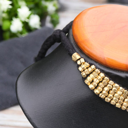 Handcrafted Dhokra chocker necklace with tribal motifs by KalaKart