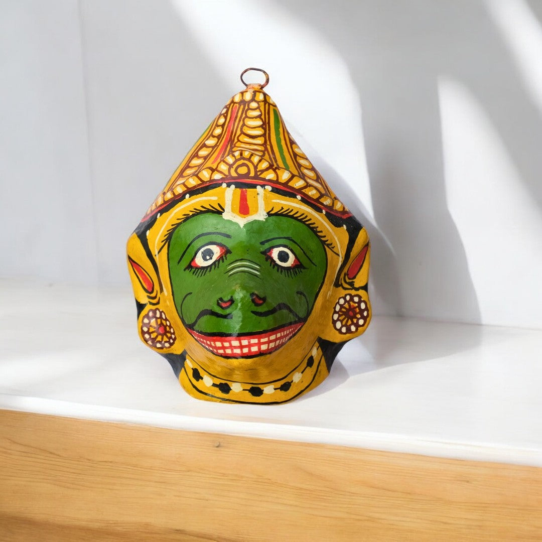 Handmade Papier-mâché Shree JAMBABAN Mask Decorative Showpiece