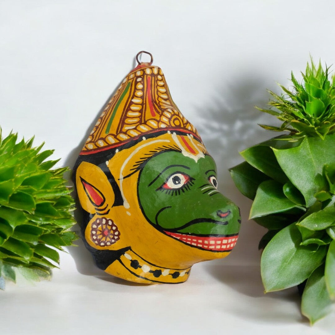 Handmade Papier-mâché Shree JAMBABAN Mask Decorative Showpiece