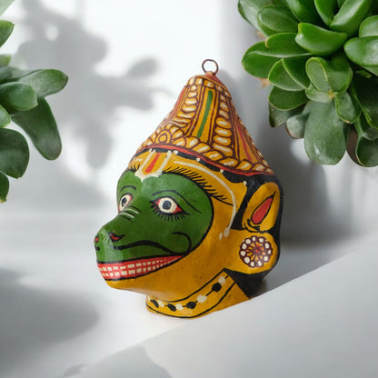 Handmade Papier-mâché Shree JAMBABAN Mask Decorative Showpiece