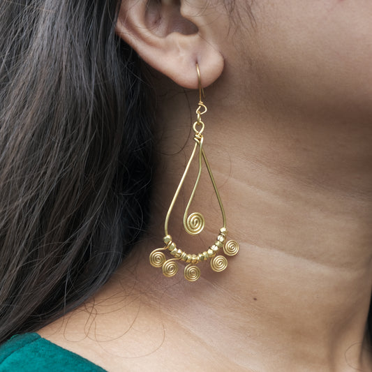 Dhokra Craft Handmade Mrutika Earrings