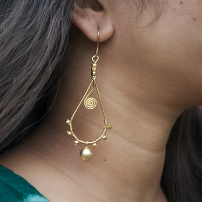 Dhokra Craft Handmade Monsoon Vibe Earrings