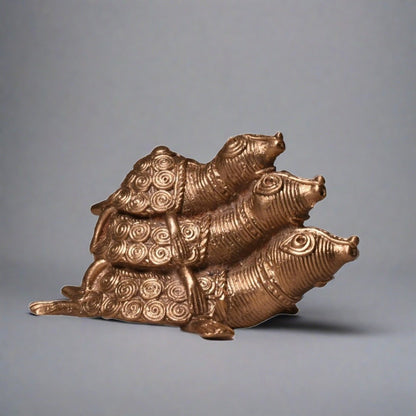 Dhokra Craft Home Decor - 3 Tortoise